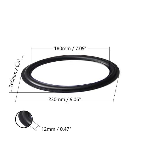 Fielect Foam Edge Speaker Edge for Audio Speakers, 230mm Outer Diameter, 1 Piece, Foam Edge Surround Accessories, Surround Ring Replacement, Speaker R