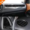 5pcs for Honda VEZEL HRV HR-V Car Dashboard Air Condition Outlet AC Vent Panel Cover Trim ABS Carbon 2015 2016 2017