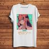 DARLING In The FRANXX,Kawaii Zero Two 002,Funny Waifu Anime Tshirt,White Casual T-Shirt,Unisex