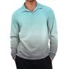Men's Casual Retro Small V-neck Long-sleeved Top