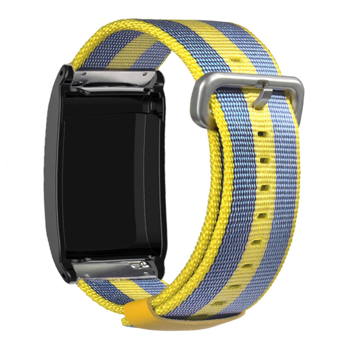 

Смугастий ремінець для фітнес-трекера WHOOP 5.0 LIFE MG/5.0 Peak/5.0 One/5.0/4.0, нейлоновий ремінець на заміну Yellow/Blue