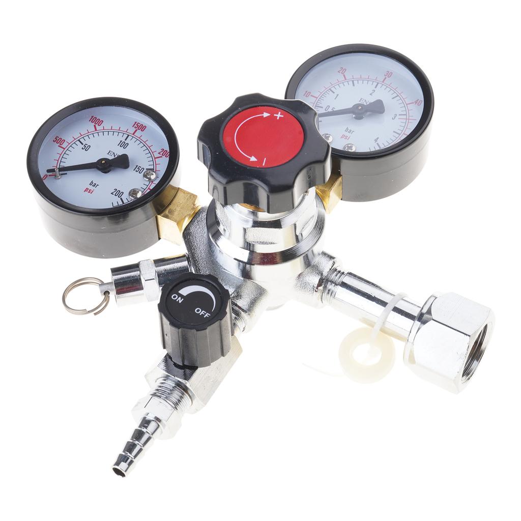 Beer Pressure Regulator for Home Brewing Use Precise CO2 Control Regulator with Relief Valves Sodas Water Brewing Tool