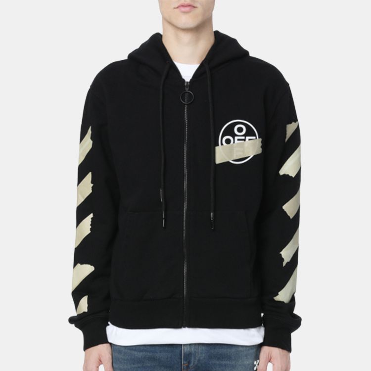 OFF WHITE Arrows Zip Up Hoodie OMBE001G20FLE0021048