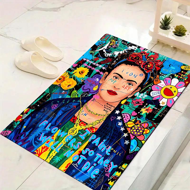 Frida Kahlo Carpet Rug for Living Room Bedroom Home Sofa Decoration,Kids play Non-slip Floor Mat