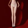 Women Sexy Stockings Lace Floral Transparent Ultra-Thin Seamless Pantyhose Oil Glossy Transparent High Waisted Socks Lingerie