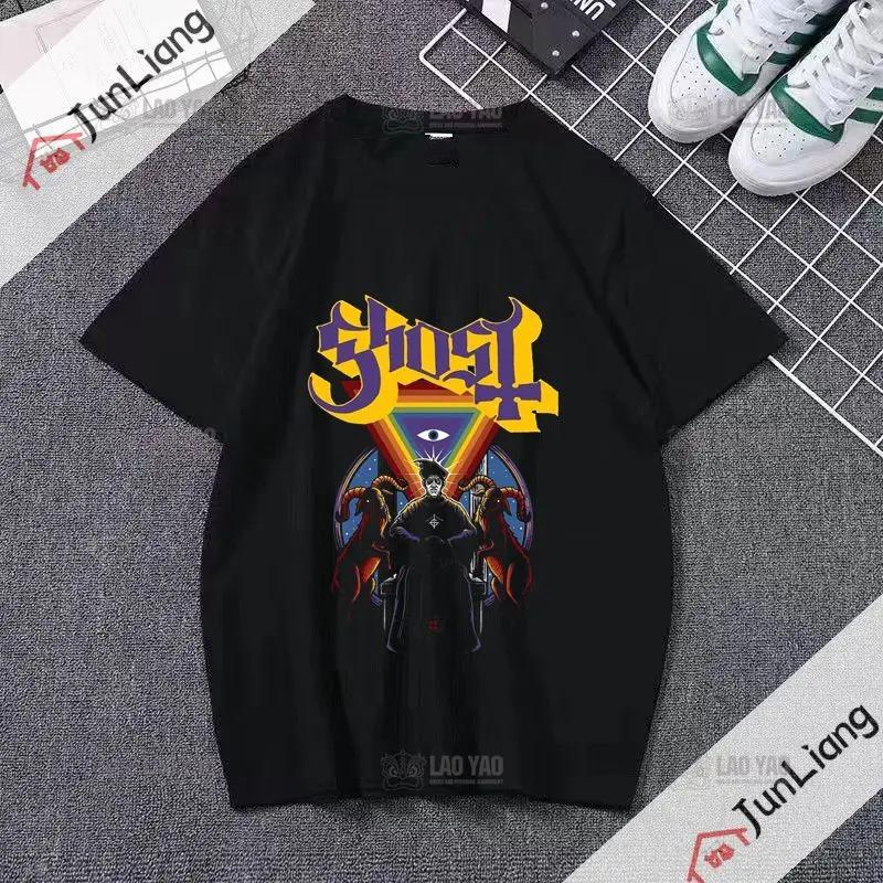 Ghost Band T-shirt Unisex's Hip Hop Graphic T-shirt Short Sleeve Casual O-neck T-shirt Band Fan T-shirt for Both Unisex and Unisex