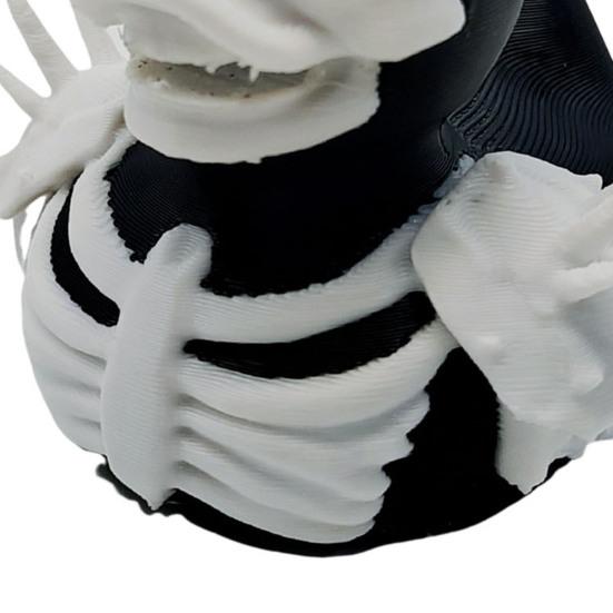 Halloween Duck Figurine 3D Printed Spider Duck Statue Horror Skeleton Ghost Duck for Home Bar Mantel Haunted House Decoration