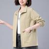Autumn 2025 Fashionable Loose Fit Casual Jacket for Middle-Aged Women