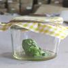Grumpy Pickle In A Jar Sculpture, Miniature Glass Screaming Pickle In a Bottle, Emotional Support Jar,Handmade Emotional Support