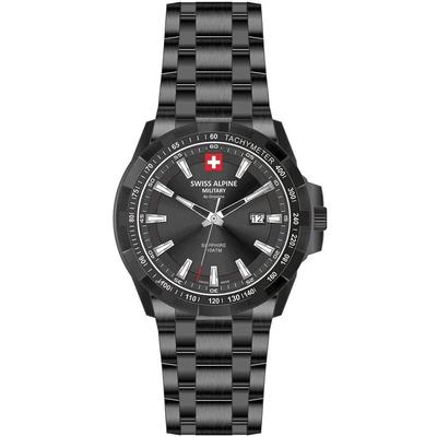 Star Fighter Original Stainless Steel Black Dial Quartz 7044.1277 100M Men's Watch