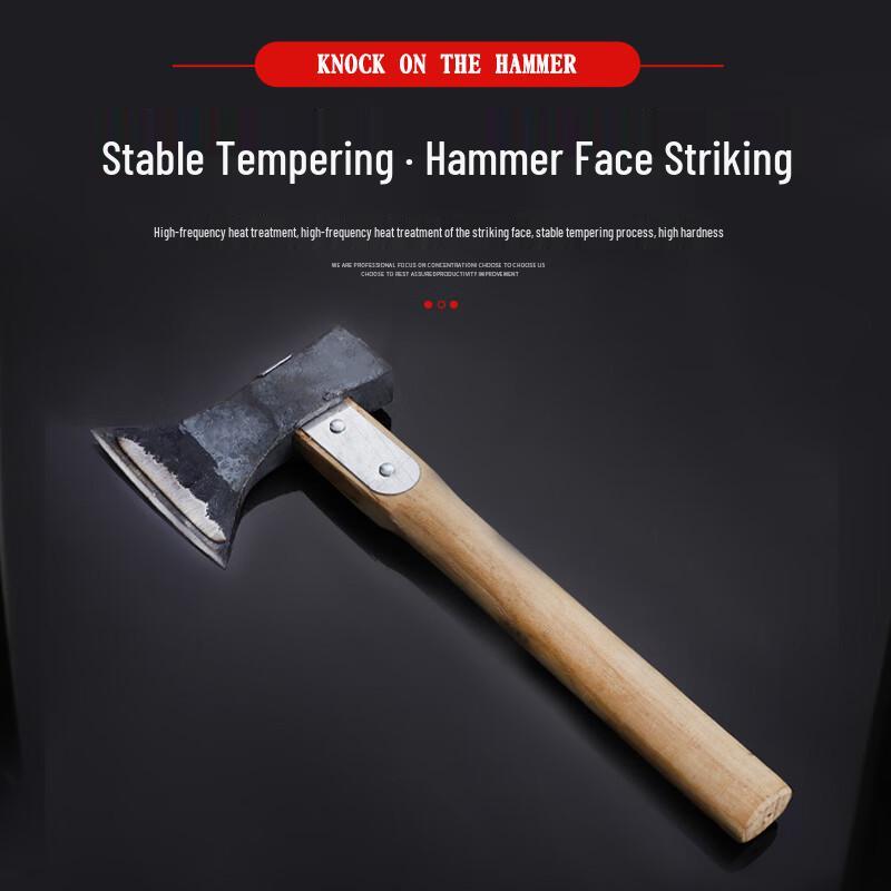 Reinforced Sharp Forged Green Steel Camping Axe