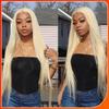 Wigs Women's Long Straight Hair Middle Split Bangs Hand-knitted Front Lace Chemical Fiber Headgear