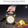 Outdoor LED Portable Lantern Tent Light COB Work Lamp Solar Emergency Spotlight Rechargeable Floodlight for Hiking Camping Light