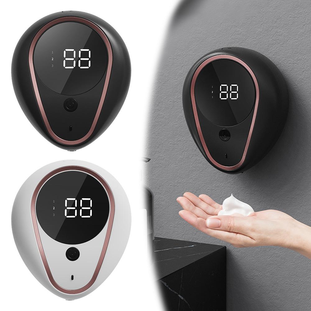 Automatic Wall Mount 300ML Foam Soap Dispenser 3 Gear Adjustable Hand Sanitizer Machine IPX5 Waterproof Rechargeable Foam Device