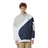 Fila Retro Sports Stand Collar Color Block Logo Print Tennis Woven Jacket Men Jackets Night-Shadow-Blue A11M333704F-DB