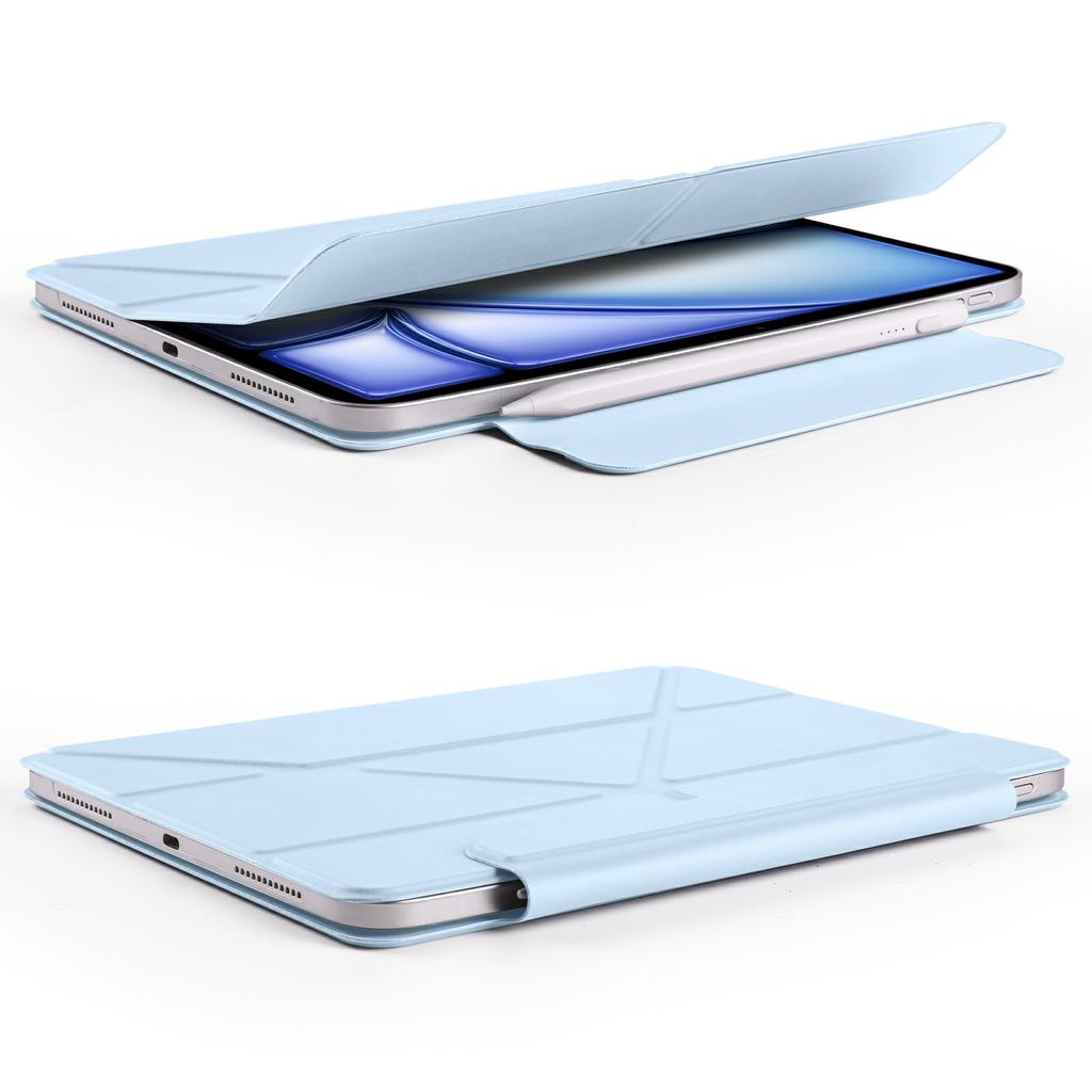 For iPad (2025)/10.9 (2022) Case PC+PU Leather Origami Stand Magnetic Tablet Cover
