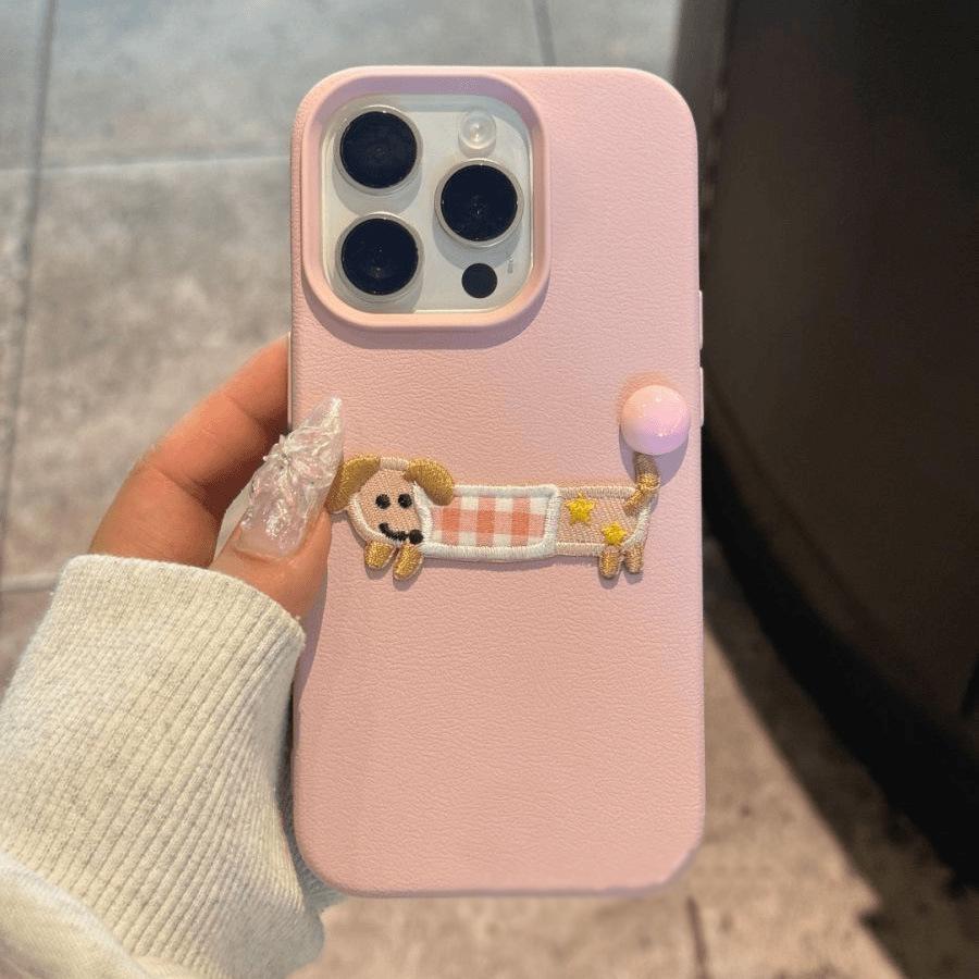 

Чехол с вышитым узором личи для iPhone 11/12/13/14/15 Pro Max iPhone 13