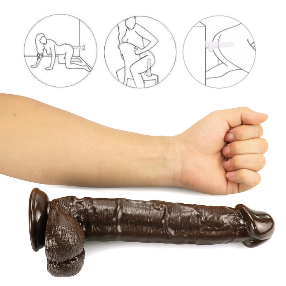Brown Realistic Dildo with Powerful Suction Cup Female Masturbator Sex Shop Big Penis G-spot Adult Products Sex Toys for Women