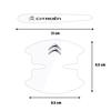 Transparent Car Door Handle Cup Protector Door Bowl Logo Sticker For Citroen C1 C2 C3 C4 C5 C6 C8 C4L DS3 DS4 DS5 DS5LS DS6 DS