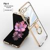 Samsung Z Flip6 Foldable Phone Case with Integrated Ring & Protective Film