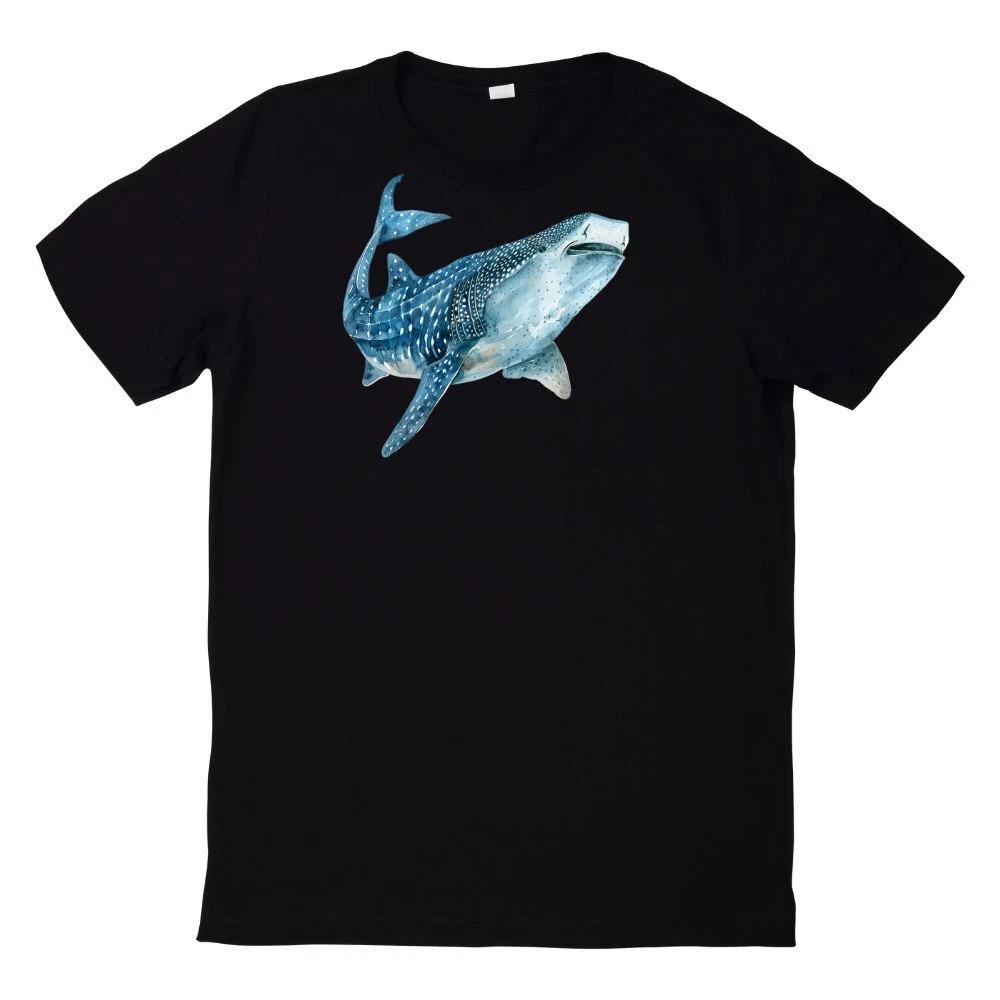 T-Shirt Aquarell Hai Motiv XL