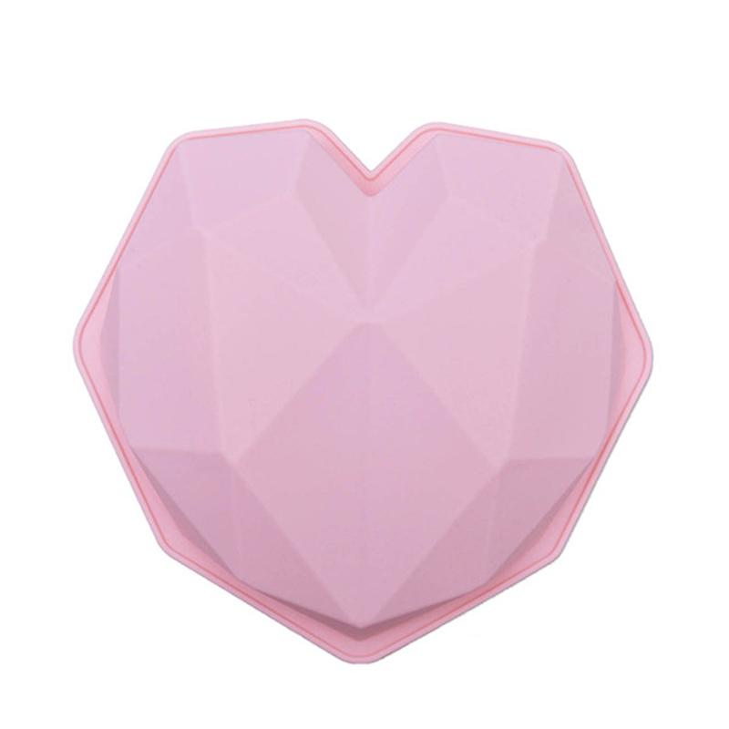 Big Diamond Heart Silicone Mold Big Love Heart Cake Fondant  DIY Mould Cakes Mousse Chocolate Decorating Tools Soap Molds