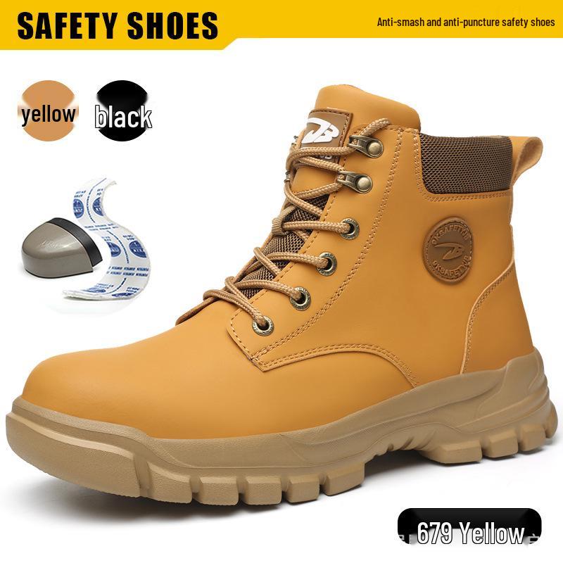 Cross-Border Winter Men's Lightweight Protective Shoes - Anti-Smash, Anti-Puncture, Comfortable & Durable for Long Wear