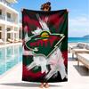 Minnesota Hockey Team Beach Towel, Super Soft Microfiber, Perfect Gift for Her/Him, Birthday, for Pool, Beach, Travel, Decor Beach Party
