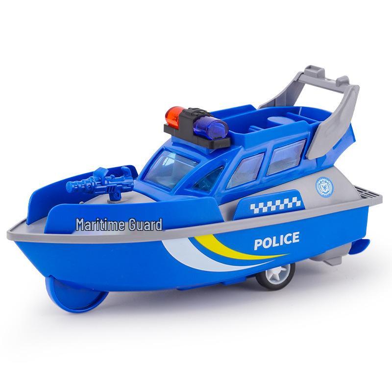 Kids' Inertial Police & Firefighter Toy Cars - Durable Models for Street Stalls & Night Market Gifts