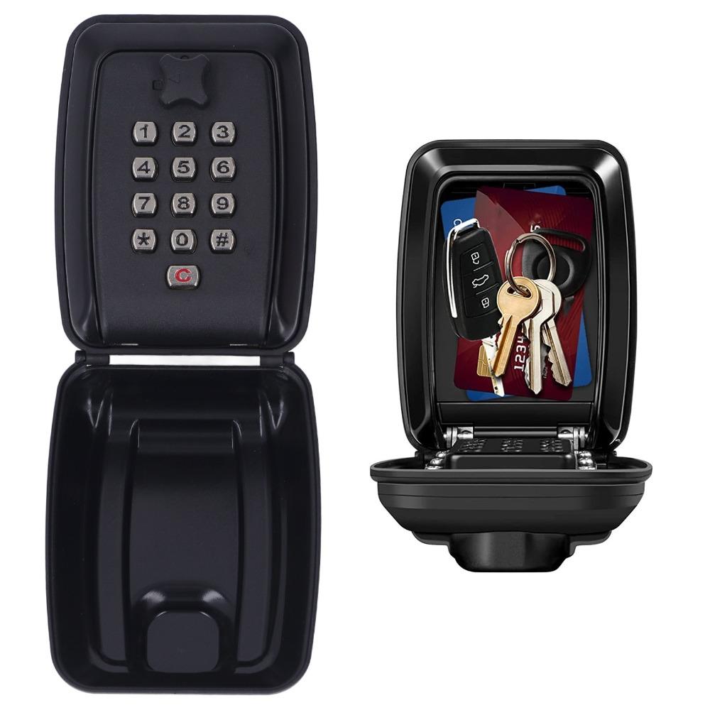 Wall Mounted Combination Key Box Resettable Code Security Lockbox Key Lock Box  Home Use