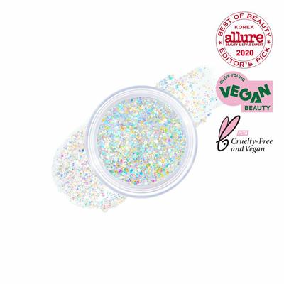 Ottieni il gel glitterato sciolto