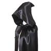 Halloween Grim Reaper Hooded Cloak - Satin Masquerade Party Prop for Adults & Children