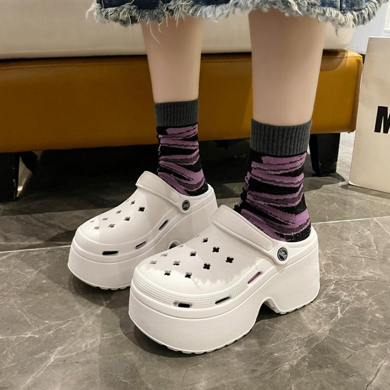 House Cloud Slipper Clog Woman Charm Sandal Flip Flops Beach Non Slip Home Shoe High Heel Platform Female Slides Ladies Outdoor