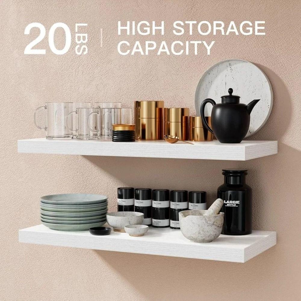 Floating Design Wall Mounted Bookshelf Wall Mounted Display Stand  Bathroom