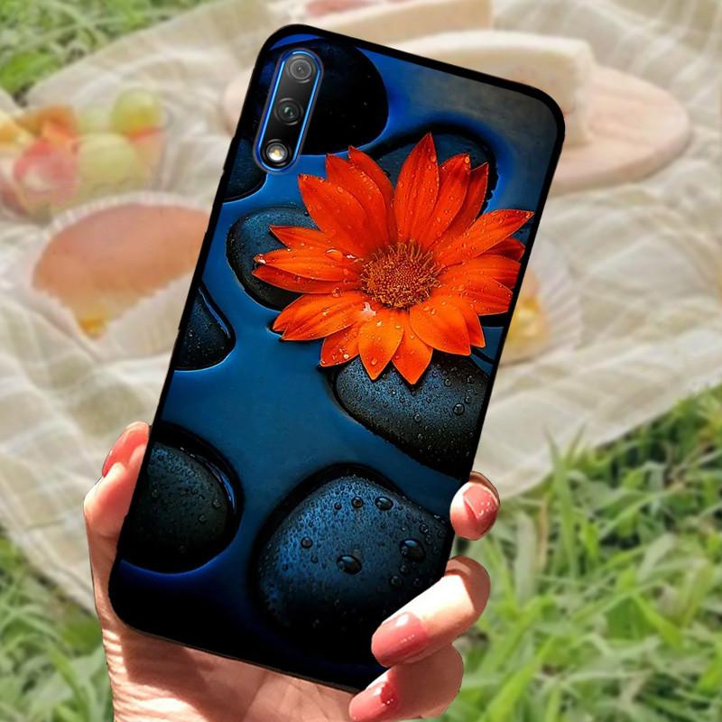 For Honor 9X Case Cover Honor9X China Silicone Soft Marble Black Bumper Funda Coque for Huawei Honor 9X Pro Full Protective
