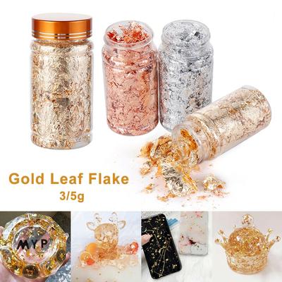 Decor Sequins Art Decoration Gold Foil Filling Materials Resin Mold Fillings Gold Leaf Flake