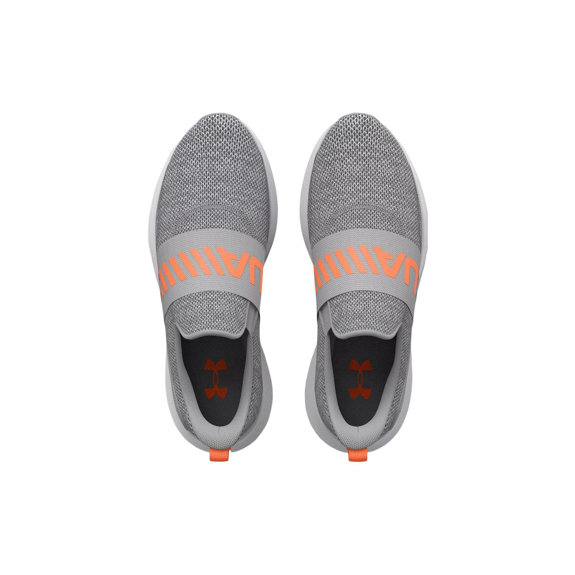 Мужские кроссовки Under Armour Surge 3 Slip Mod Grey Orange Blast 3026506-102 40 — фото 4