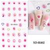 Shining Mermaid Nail Stickers Holographic Shell Star Fish 5D Decals Sea Animal Jellyfish Nail Art Sliders Scrub Summer Design