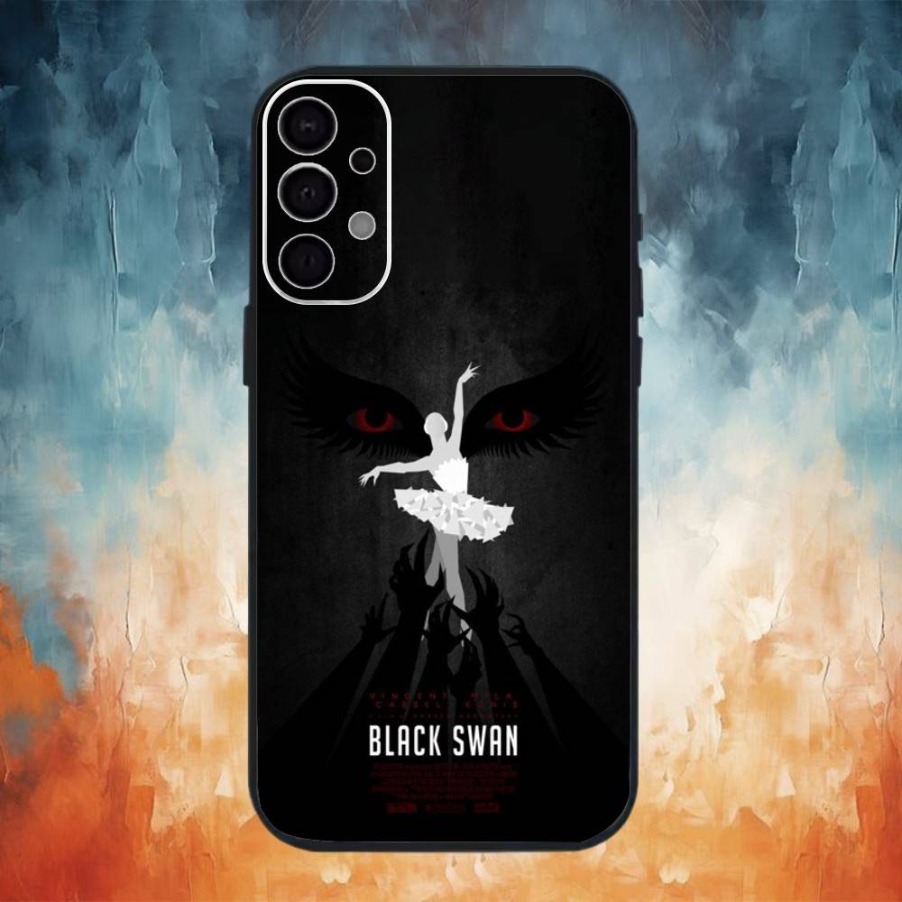 

Movie B-Black S-Swan Classic Phone Case For Samsung S26,25,24,23,22,30,21,10,9,Ultra,Plus,Lite Black Soft Case Samsung S26ULTRA