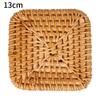 Handmade Rattan Coasters Heat Insulation and Anti-skidding Tea Cup Pad Reusable Slip Resistant Mug Coaster Drinkware Decor