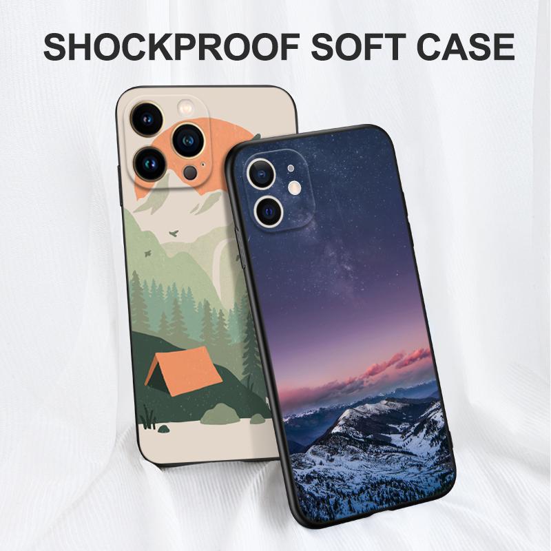 Black Tpu Case For Motorola Edge 20 Lite Pro 2021 S Moto E20 E30 E40 E7 4G G 5G Plus Night Starry Sky