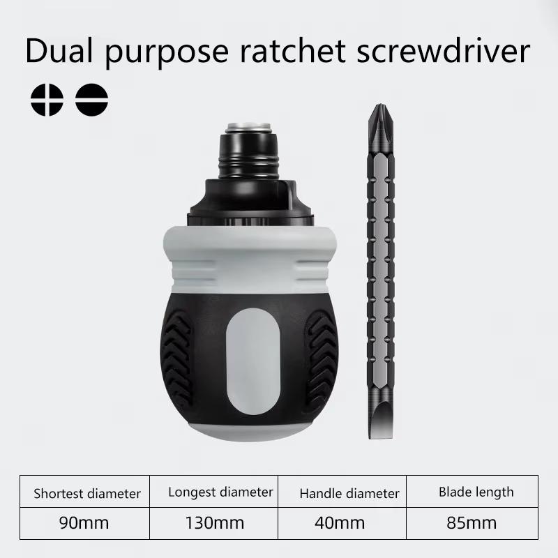 

Mini Ratchet Precision Screwdriver Magnetic 13 In 1 Telescopic Labor-Saving Hand Tool Phillips Slotted Dual-purpose Head