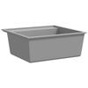 VidaXL Evier de Cuisine avec Trou de Trop-plein Evier Encastré Réversible Evier Carré Décoration de Cuisine Maison Intérieur 147062