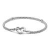 Rope Bracelet Round Bead Adjustable Bracelet s925 Pure Silver Classic Snake Bone Chain DIY Accessories Women's Jewelry Gift