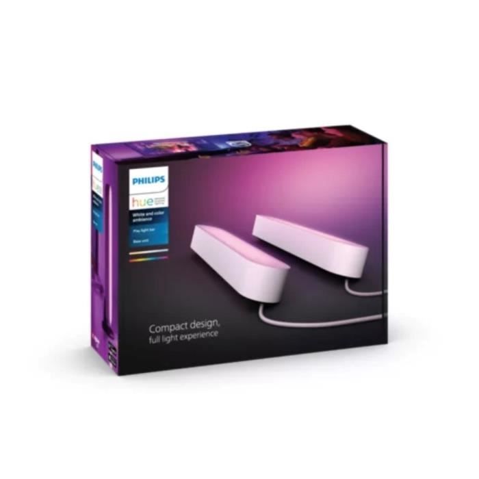 Philips Hue Play Pack X2 - Blanc - LED Compatible Bluetooth - Lumière Connectée