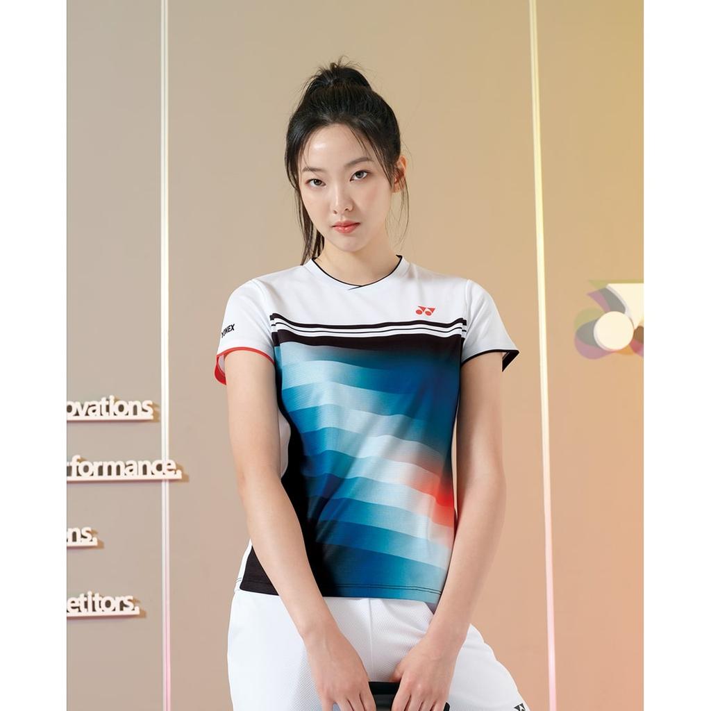 YONEX 243Ts028F White Women'S Line Gradient Gaming Wear
