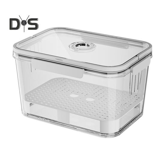 

2300/5500 мл герметичная коробка для хранения с диском для записи времени многоразовый контейнер для хранения продуктов фрукты овощи коробка для хранения хлеба для кухонного стола S