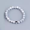 Alloy Yin Yang Tai Chi Black and White Beaded Couple Bracelet