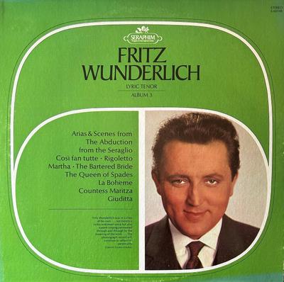 LP Schallplatte FRITZ WUNDERLICH Lyrischer Tenor Album 3 S60148 SERAPHIM US Klassik Gebraucht