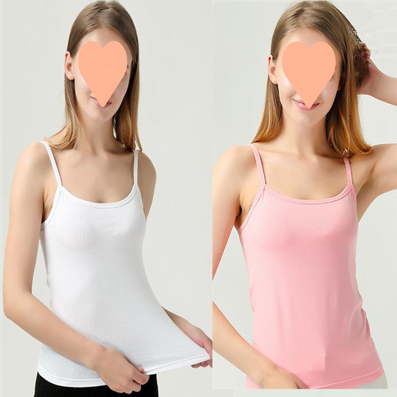 

Женская весенне-летняя хлопковая облегающая майка-камисоль - Сексуальная тонкая базовая майка L (100-110 jin)